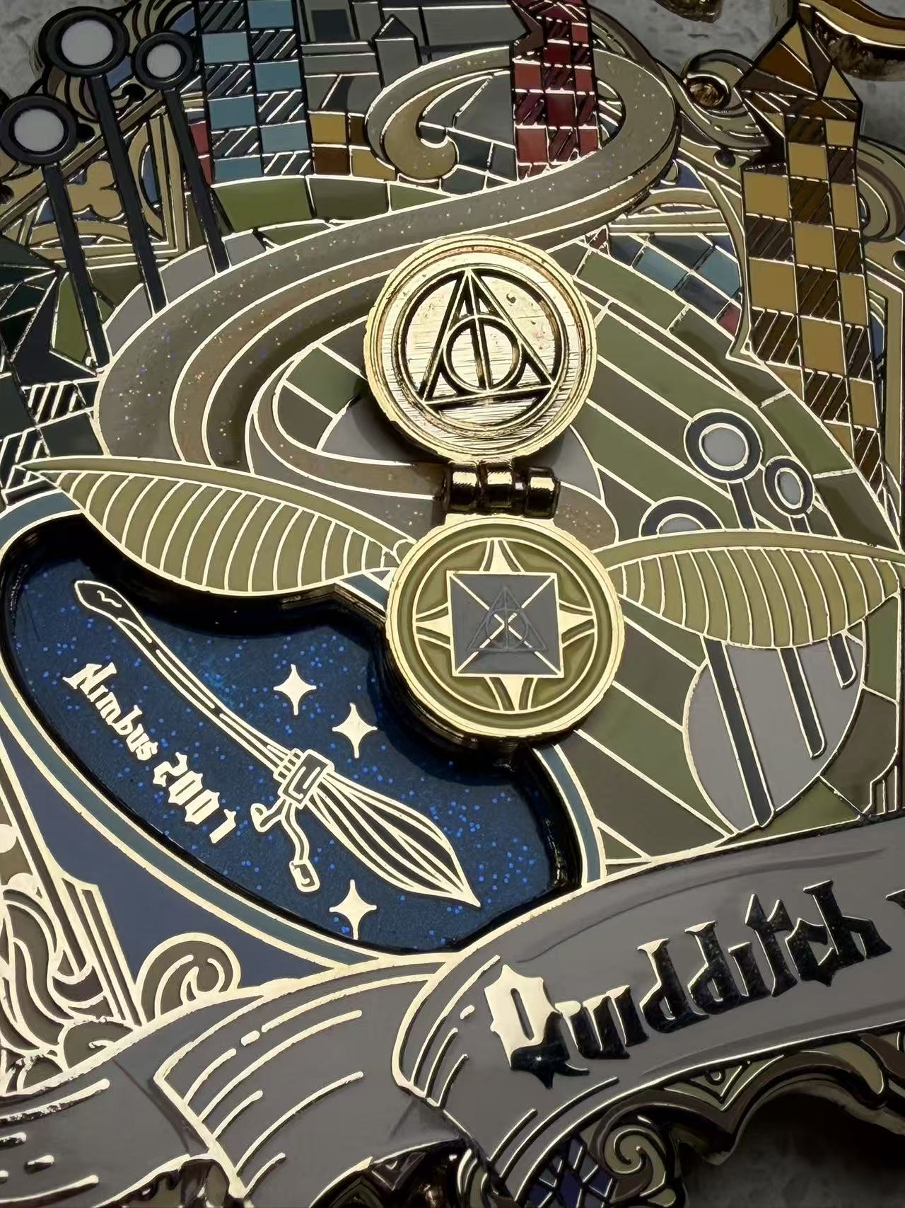 The Golden Pursuit: Kinetic Stadium Relief (24k Gold Plated)