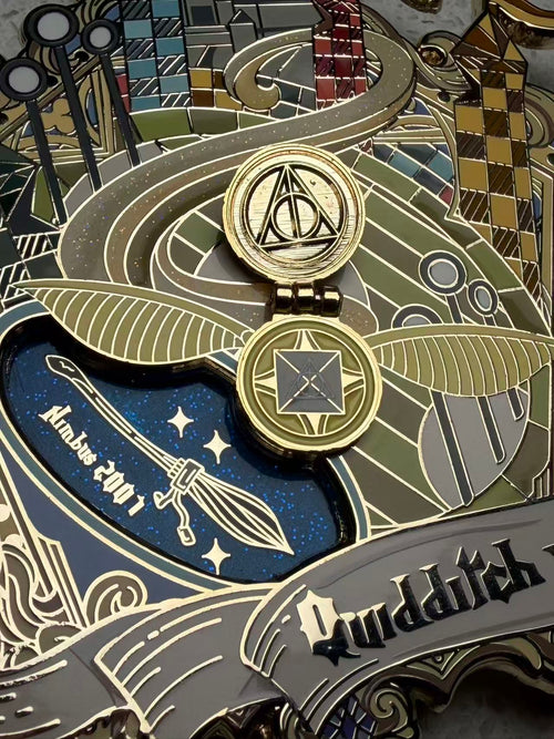 The Golden Pursuit: Kinetic Stadium Relief (24k Gold Plated)