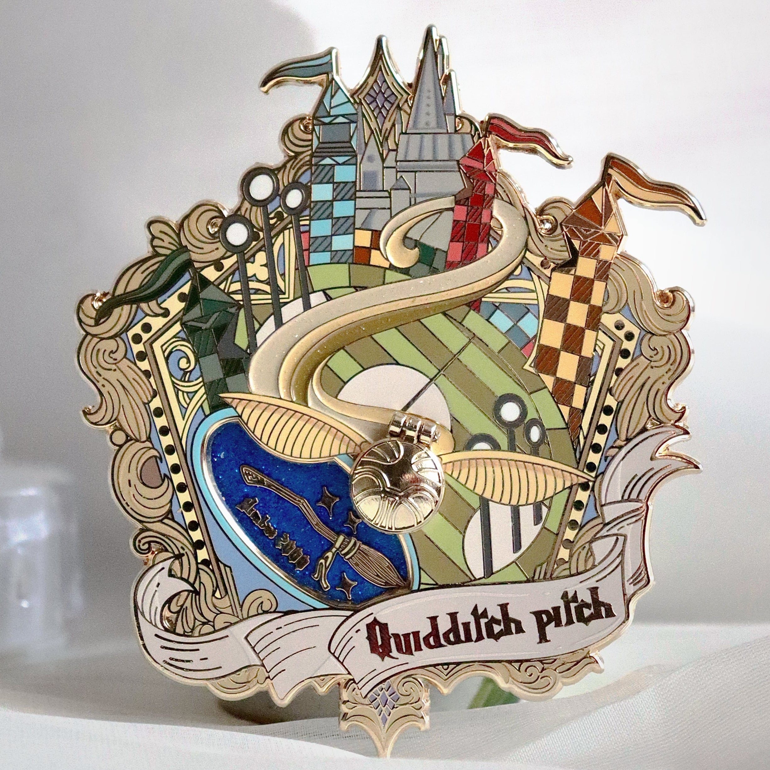 The Golden Pursuit: Kinetic Stadium Relief (24k Gold Plated)