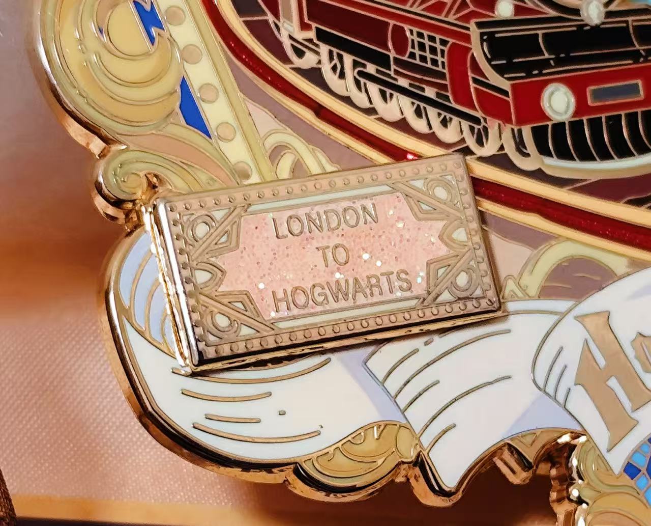 The Hallowed Journey: Kinetic Hogwarts Express Relief (24k Gold Plated)