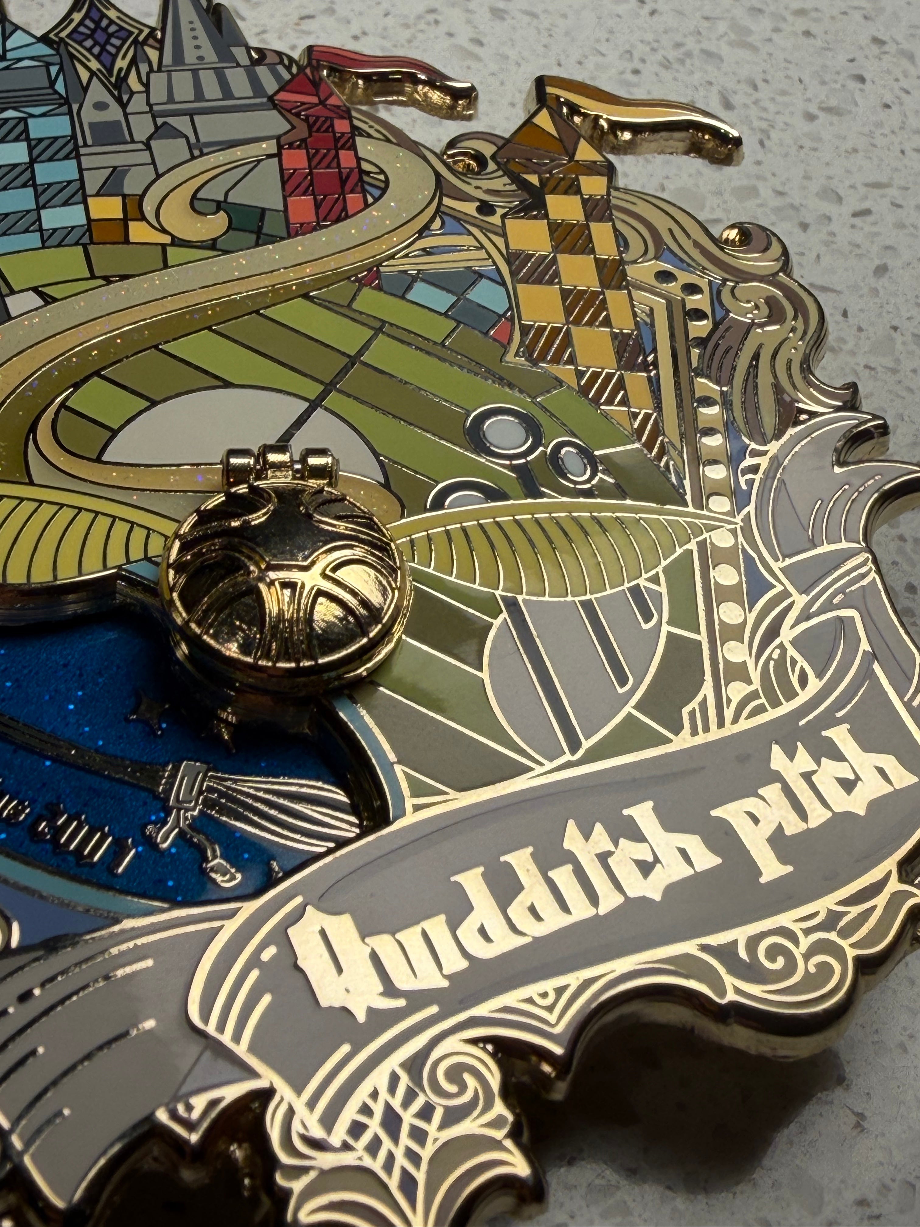 The Golden Pursuit: Kinetic Stadium Relief (24k Gold Plated)